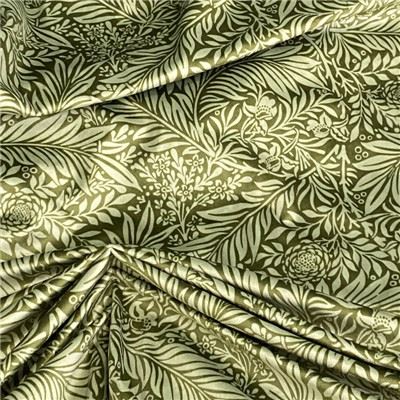 Printed velvet curtains
