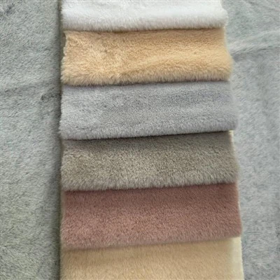 Parlak Yumuşak Tavşan Taklit Kürk